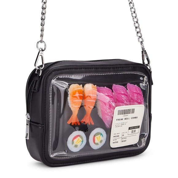 [SOLD] Dolls Kill Current Mood Freak Roll Sushi Combo Crossbody Purse - Picture 2 of 11